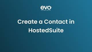 Create a Contact in HostedSuite