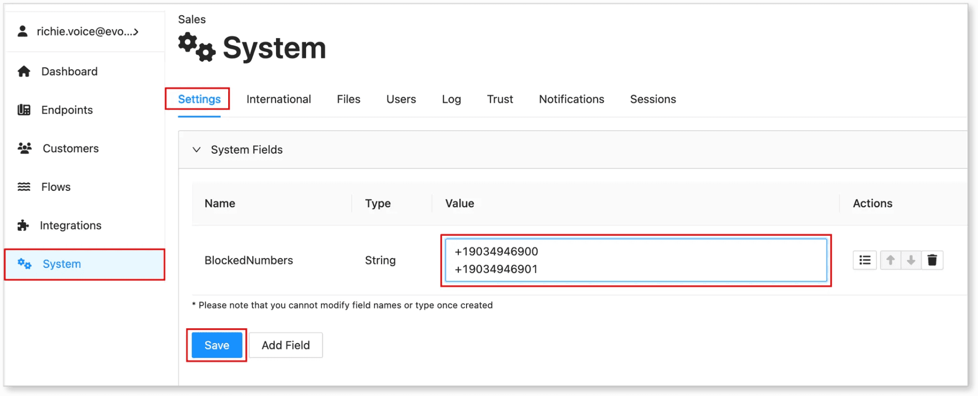 evo-voice article-111-blocking-phone-numbers-in-evo-voice image-001