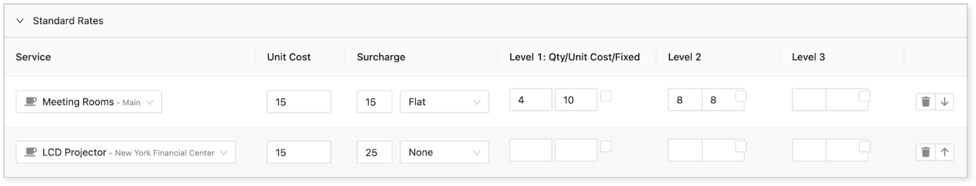 hostedsuite article-34-how-to-set-standard-rates-of-a-center image-002